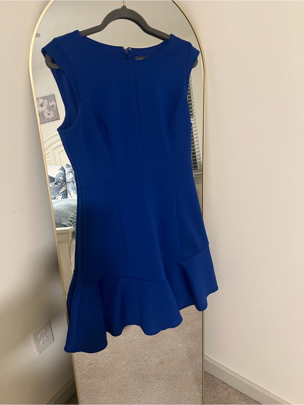 Vince Camuto Royal Blue Capped Sleeve Dress Size 12